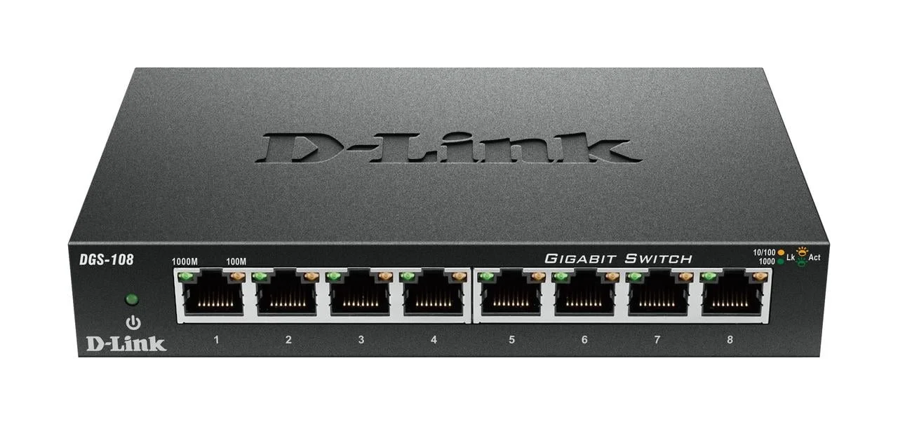 D-Link 8 Port Gigabit Switch DGS-108